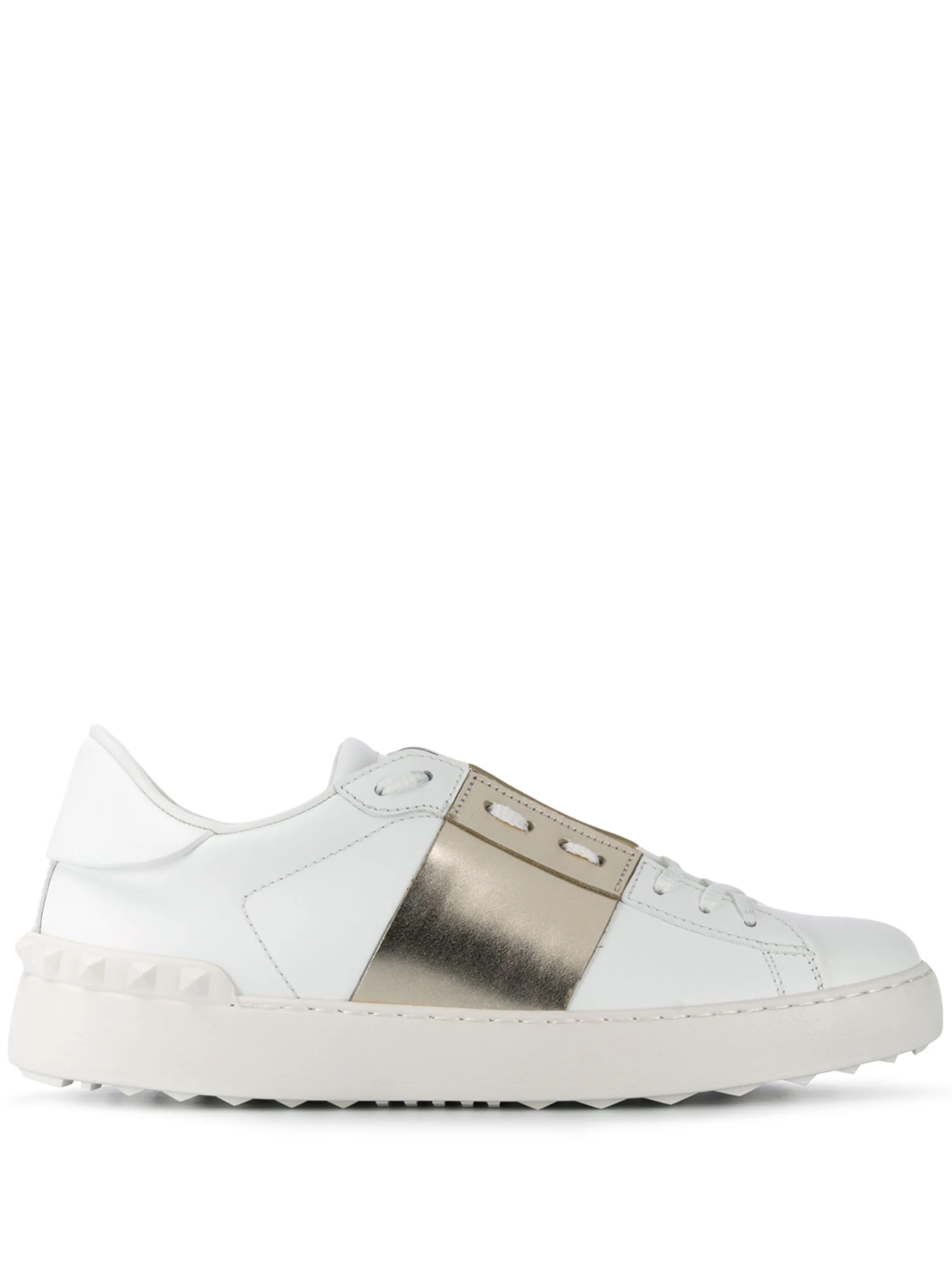 VALENTINO GARAVANI Open Sneaker with Contrast Calfskin Band for Women