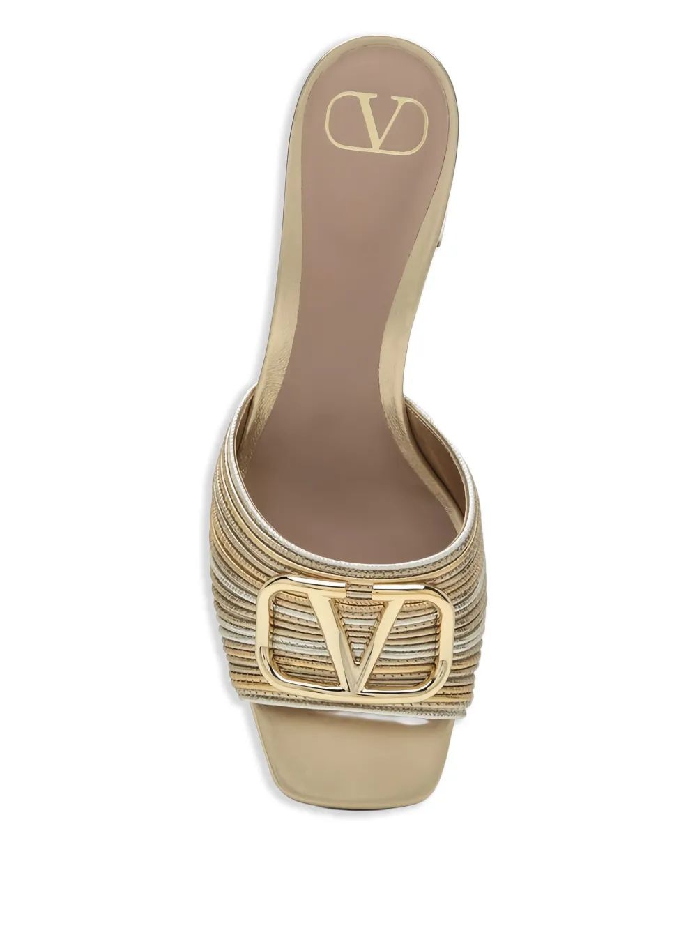 VALENTINO Slide Logo Signature Sandals T. 60