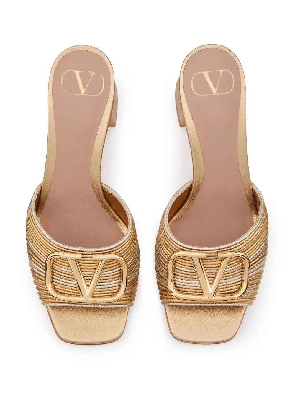 VALENTINO Slide Logo Signature Sandals T. 60