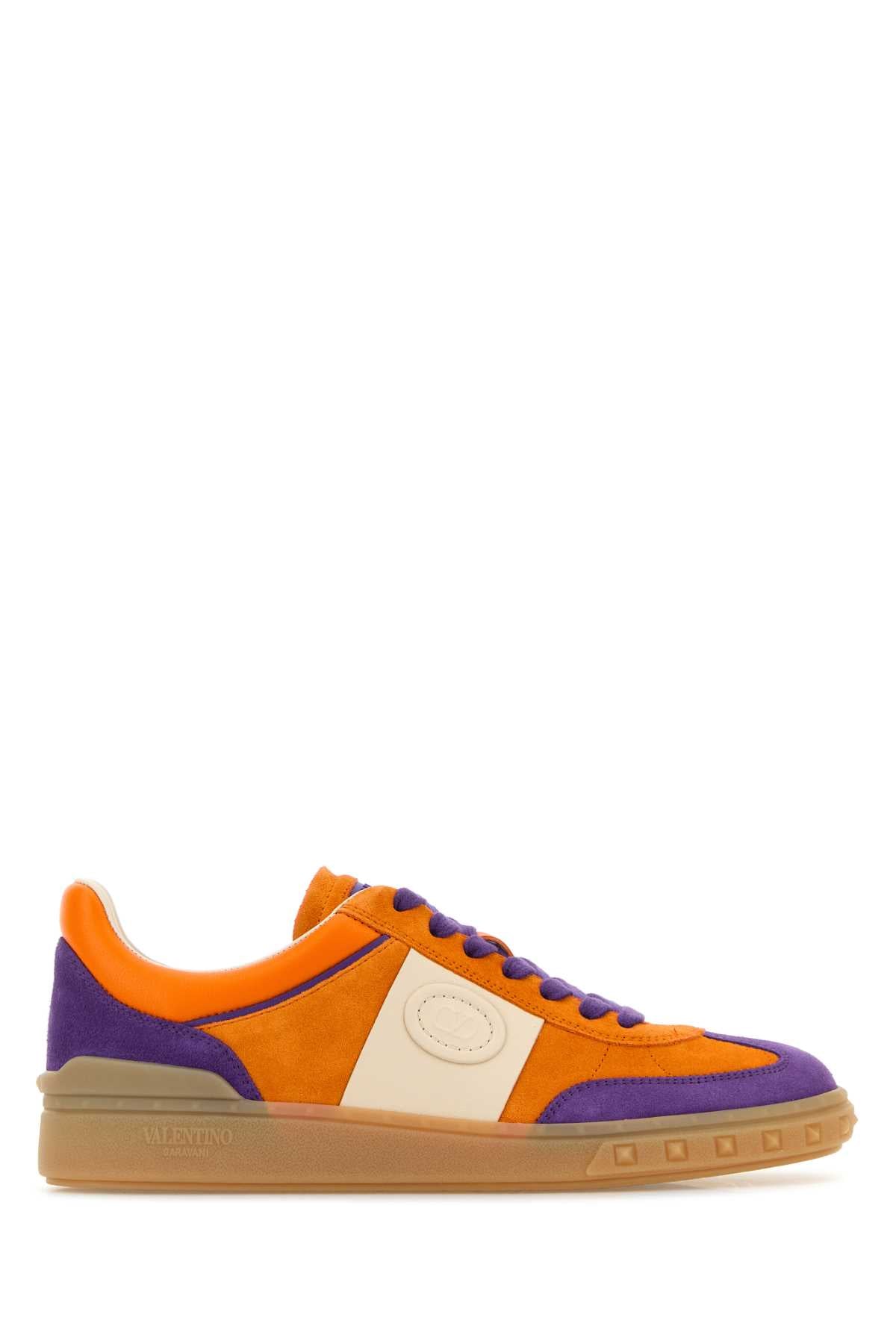 VALENTINO GARAVANI Multicolored Suede Upvillage Sneakers for Women