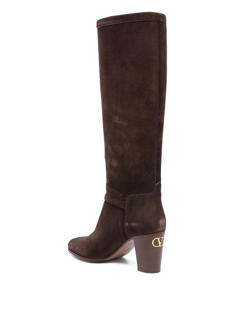 VALENTINO GARAVANI Pattie Boots with Leather Block Heel