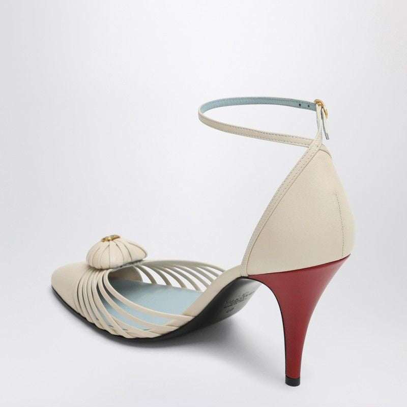 VALENTINO GARAVANI Cage Toe Heart Detail Stiletto Pumps