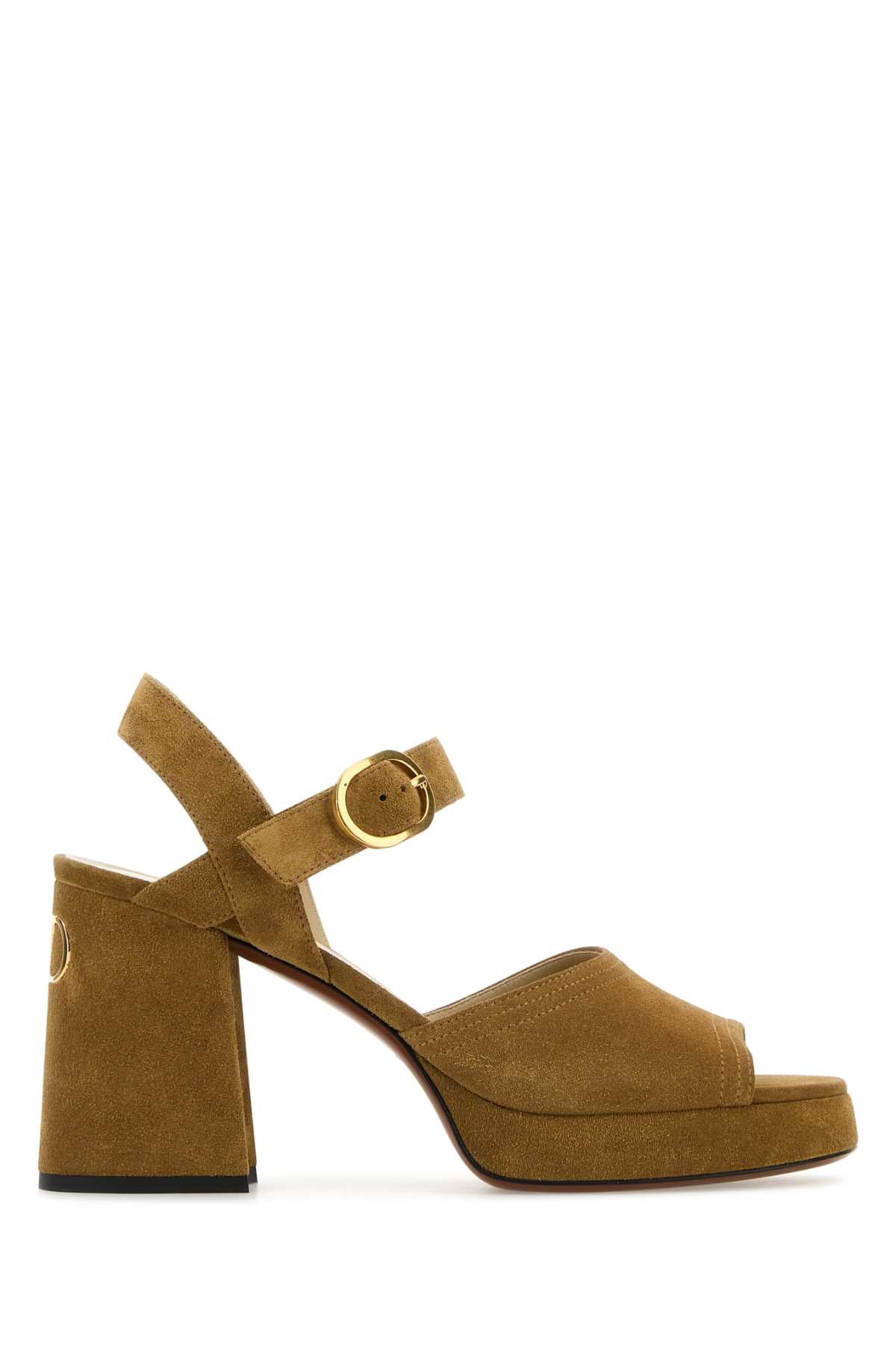 VALENTINO GARAVANI Signature Vlogo Suede Sandals for Women