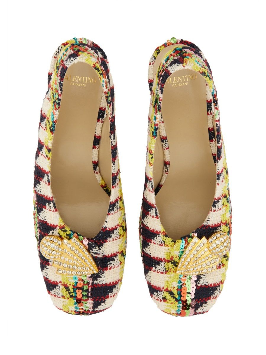 VALENTINO GARAVANI Multicolour Textured Sandals for Women
