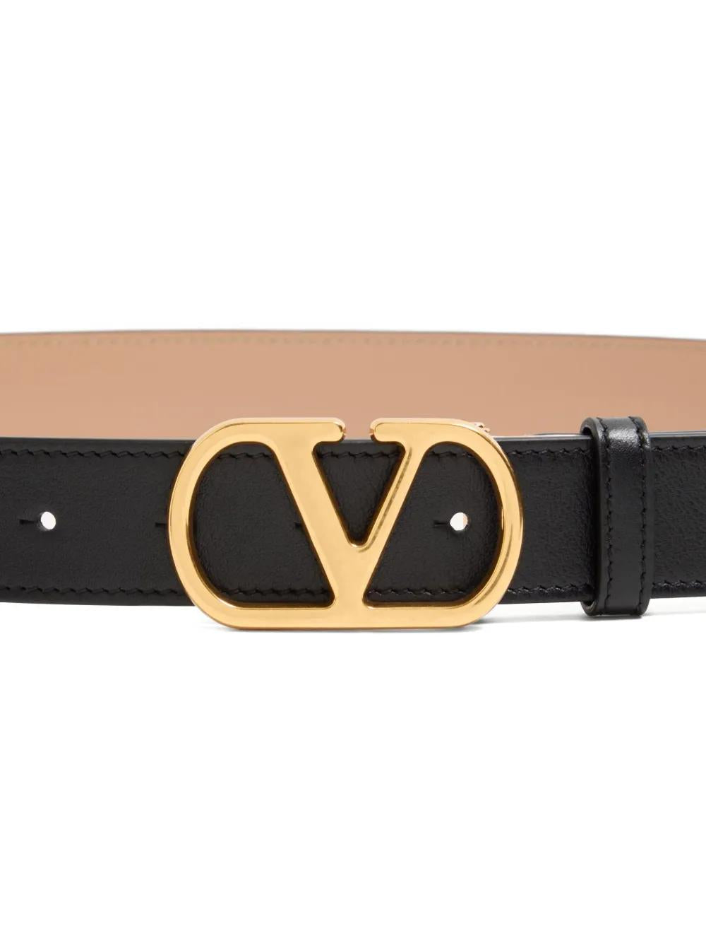 VALENTINO VLOGO Signature Reversible Leather Belt