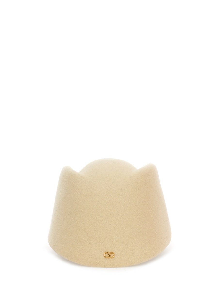 VALENTINO GARAVANI WOOL SIGNATURE VLOGO HAT