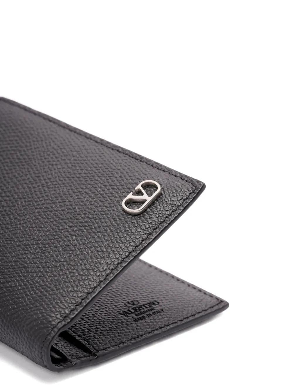 VALENTINO GARAVANI Mini VLogo Leather Card Holder