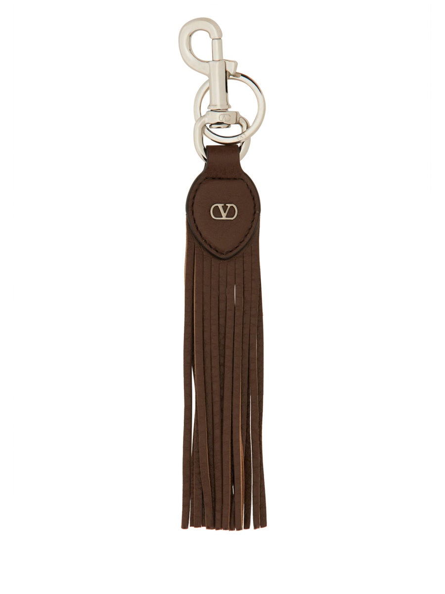 VALENTINO GARAVANI Signature VLogo Keychain