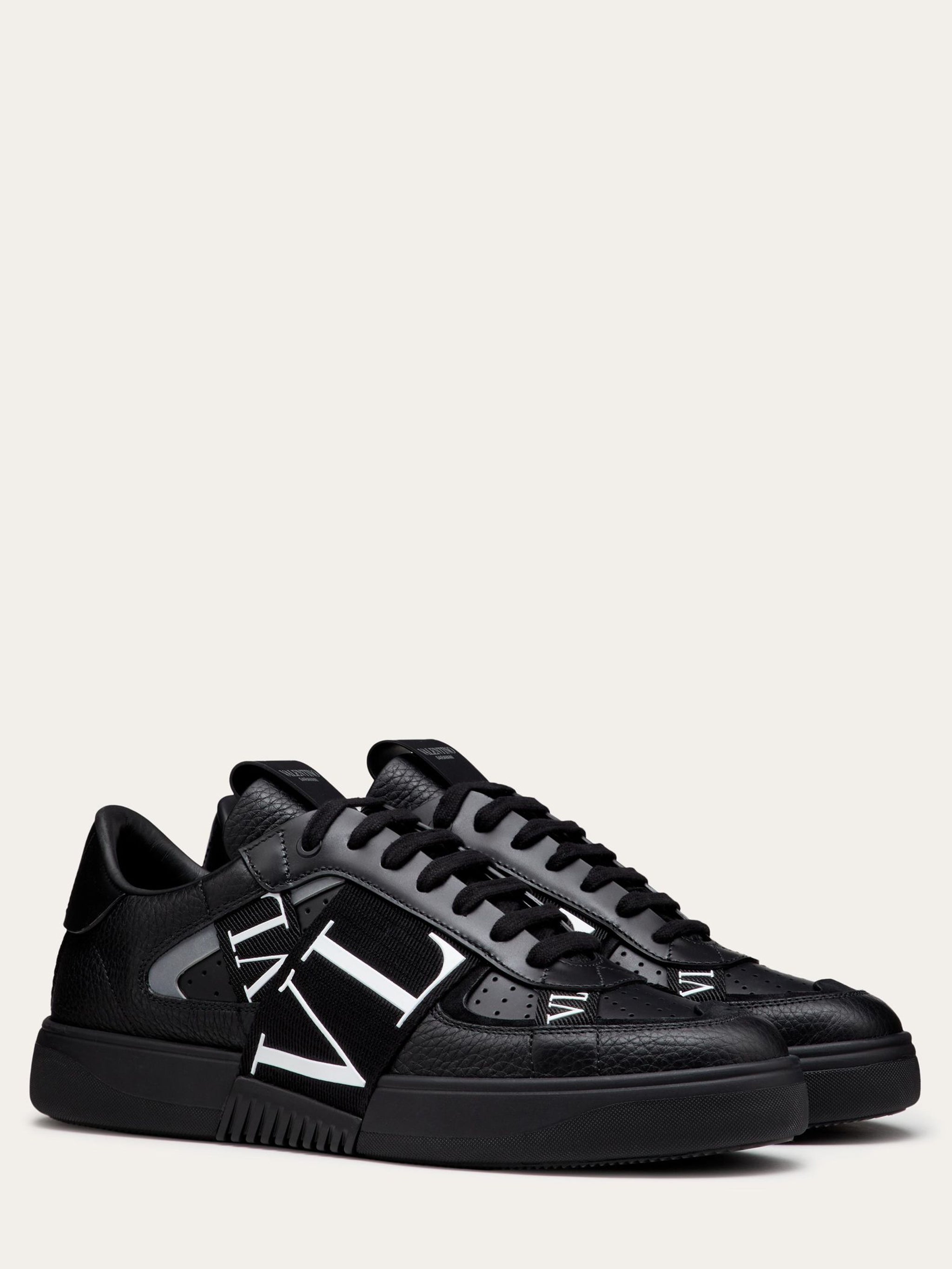 VALENTINO GARAVANI SEVEN BANDS Leather Sneakers for Men