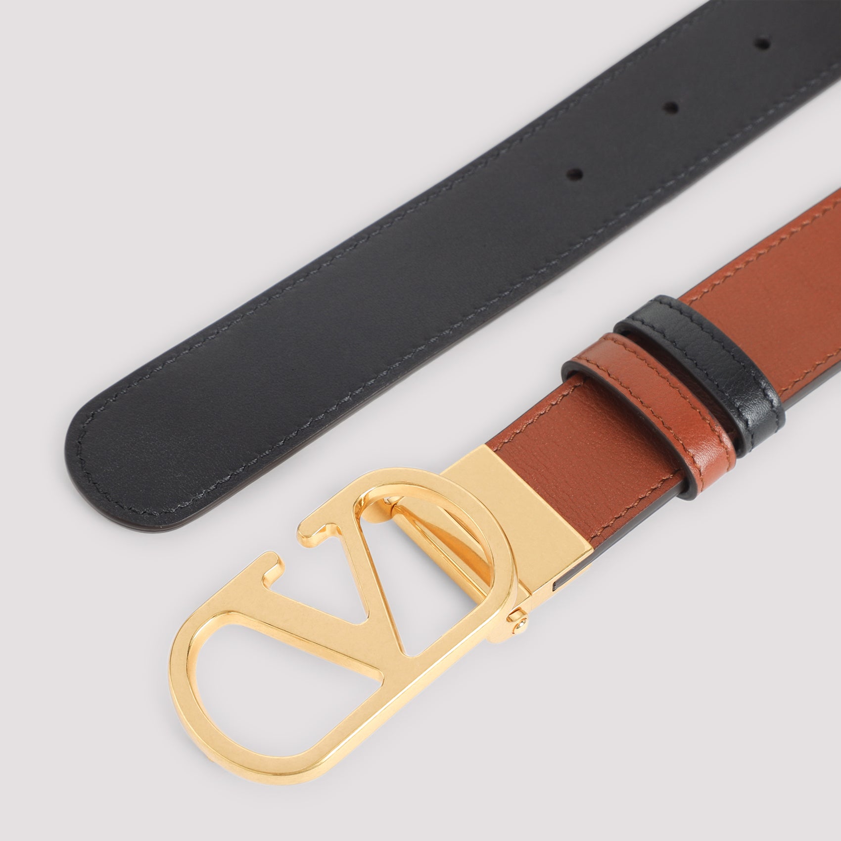 VALENTINO GARAVANI Reversible 3CM Leather Belt for Men