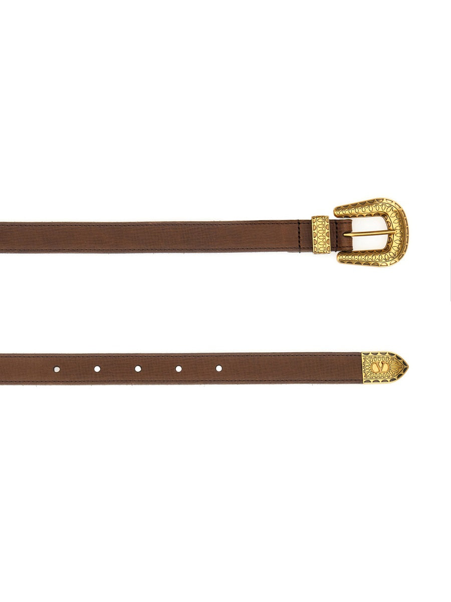 VALENTINO GARAVANI Leather Belt for Men - FW25 Collection
