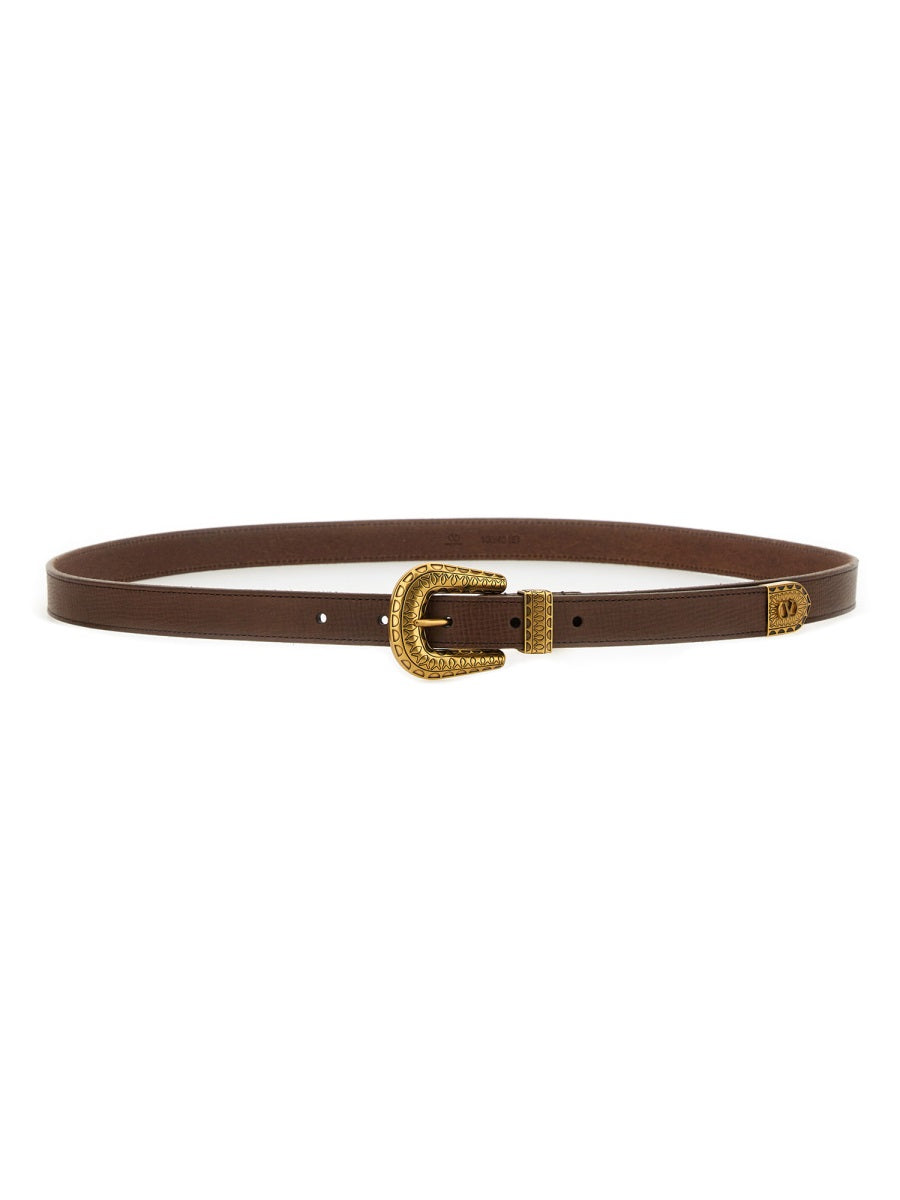 VALENTINO GARAVANI Leather Belt for Men - FW25 Collection