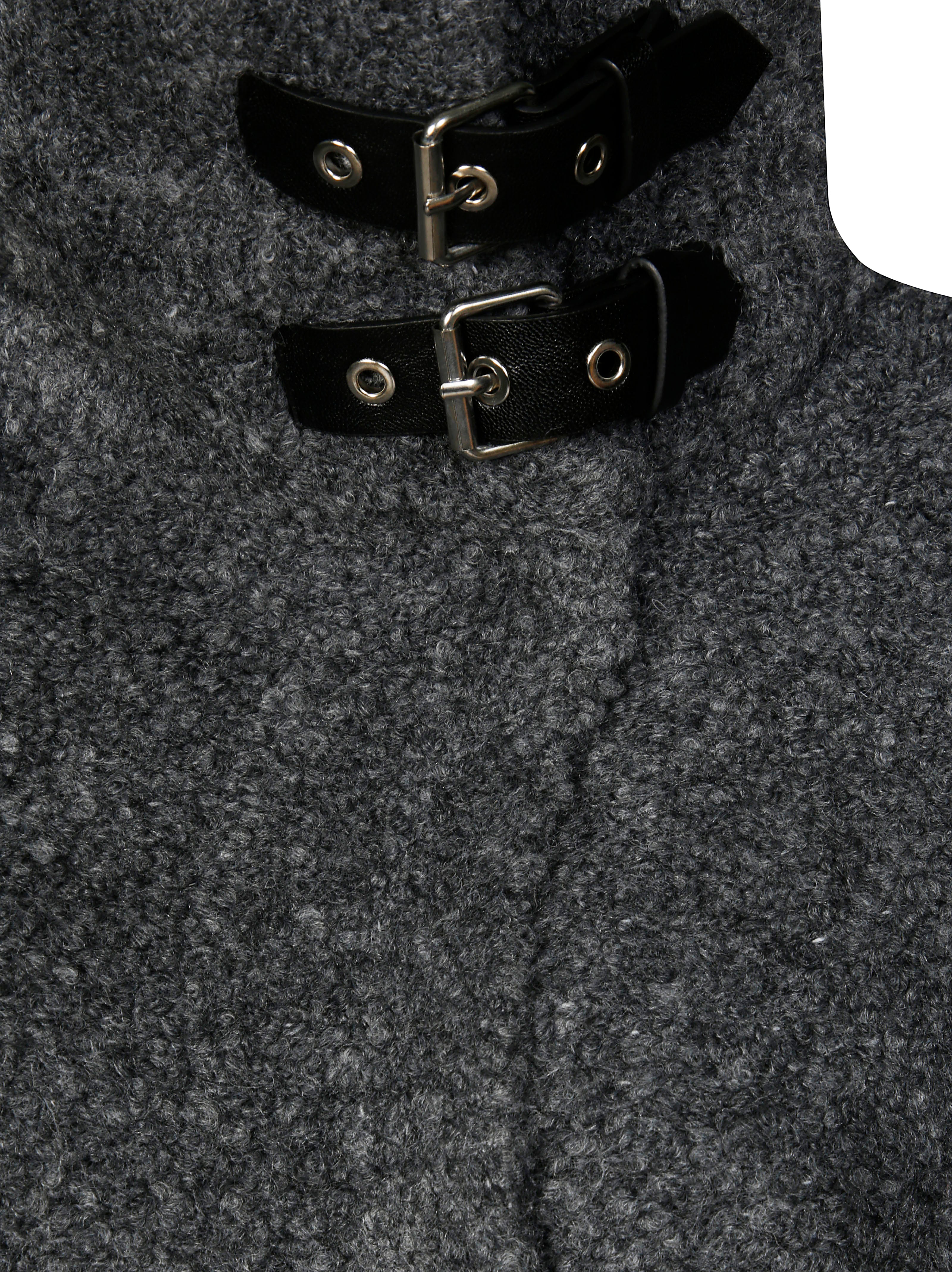 LIUJO Men's Sweater Boucle Loop Jacket