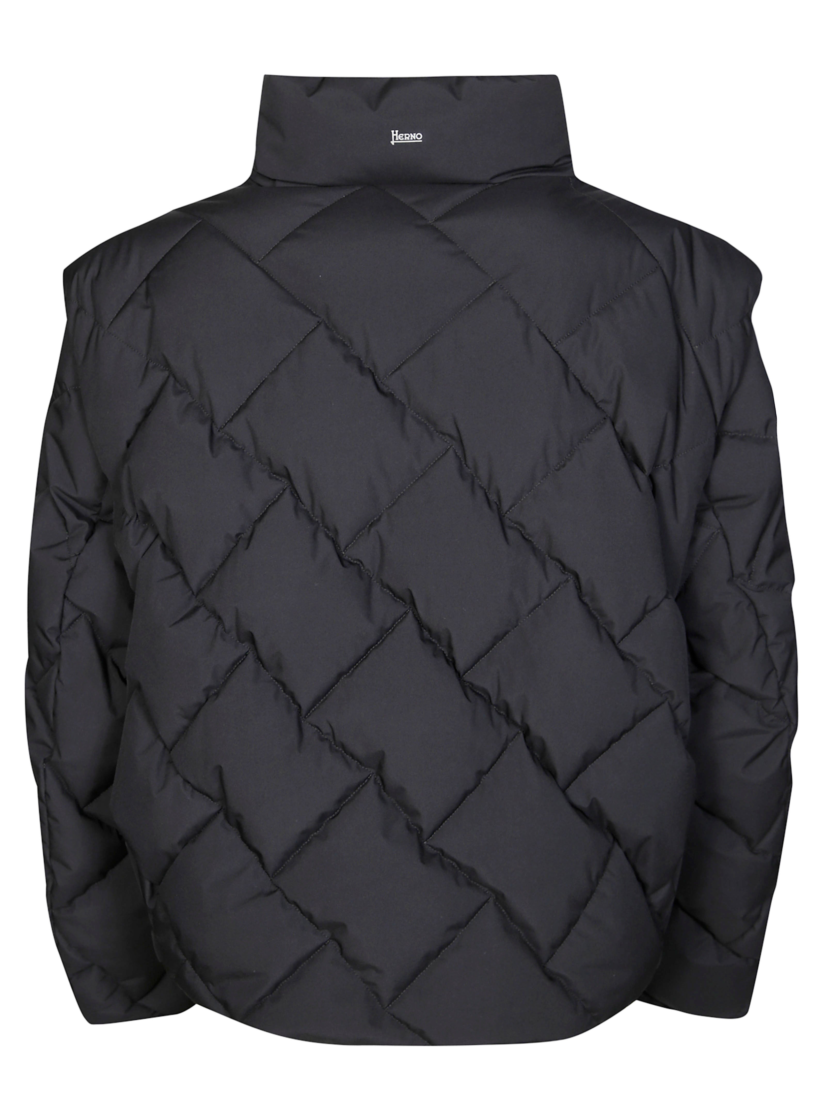 HERNO Convertible Puffer Jacket with Detachable Sleeves for Men