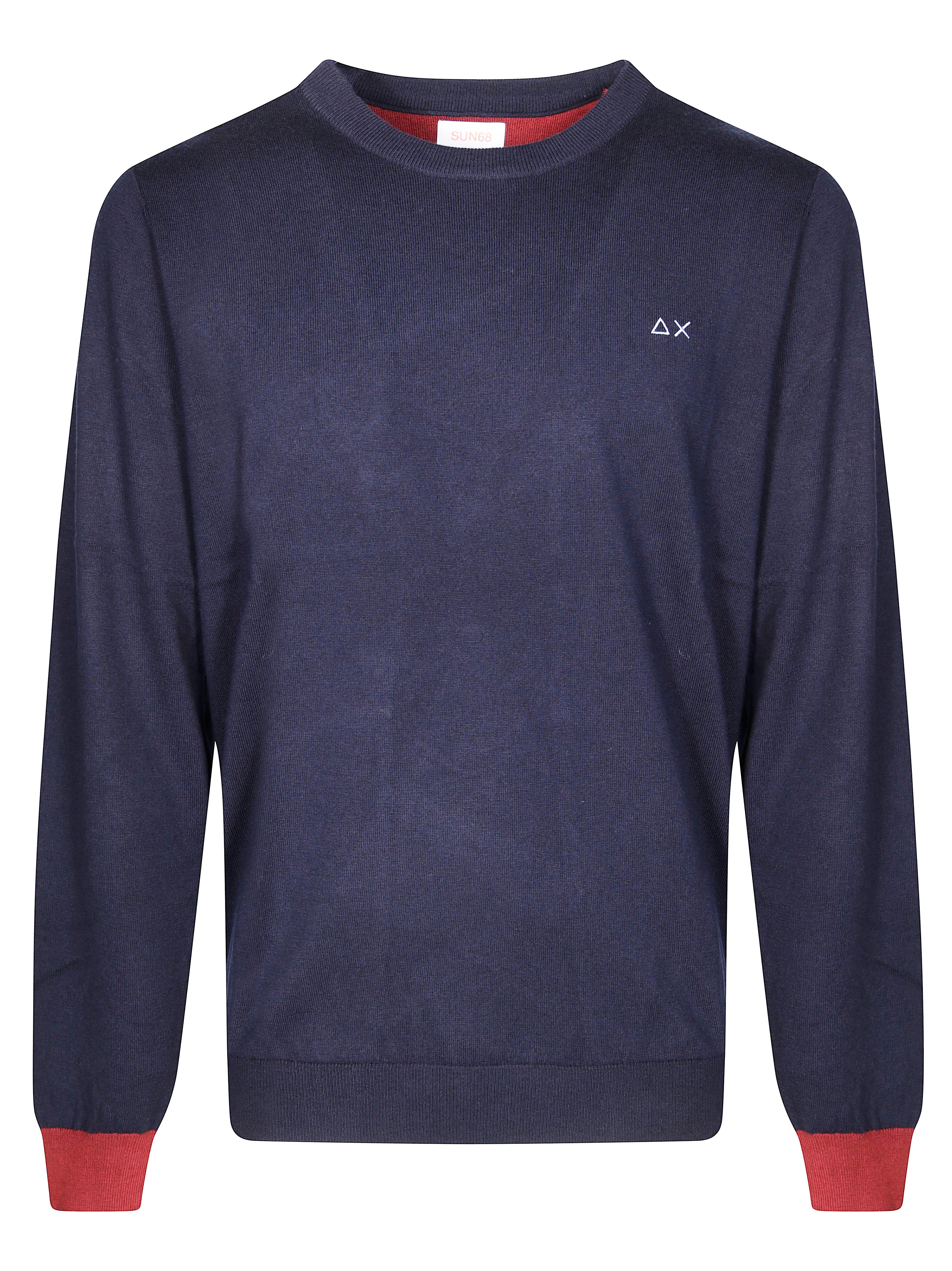 SUN 68 Layered Contrast Patch Sweater for Women