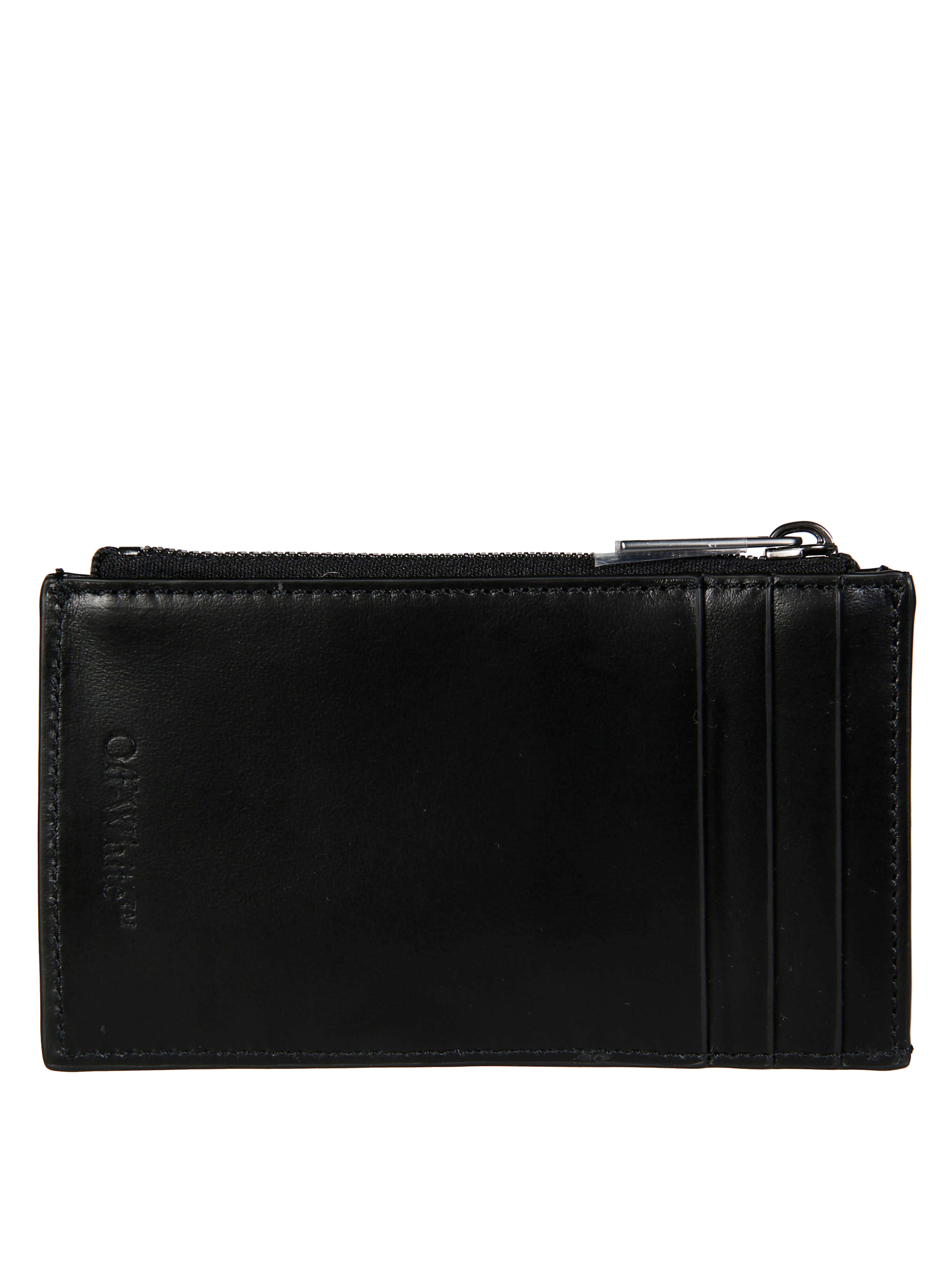 OFF WHITE Compact Cardholder Wallet for Women