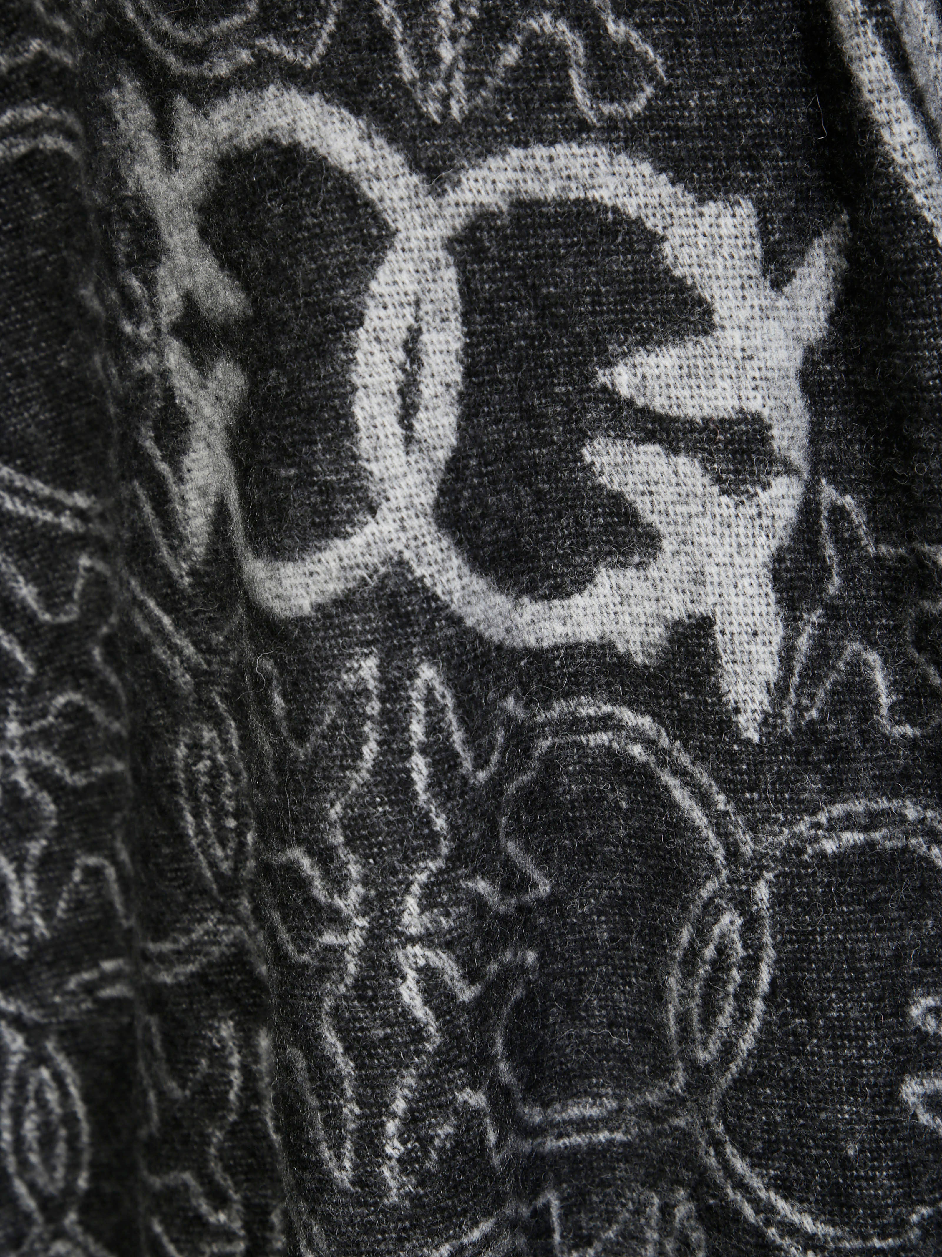 PINKO Jacquard Logo Cape for Men - FW25 Collection