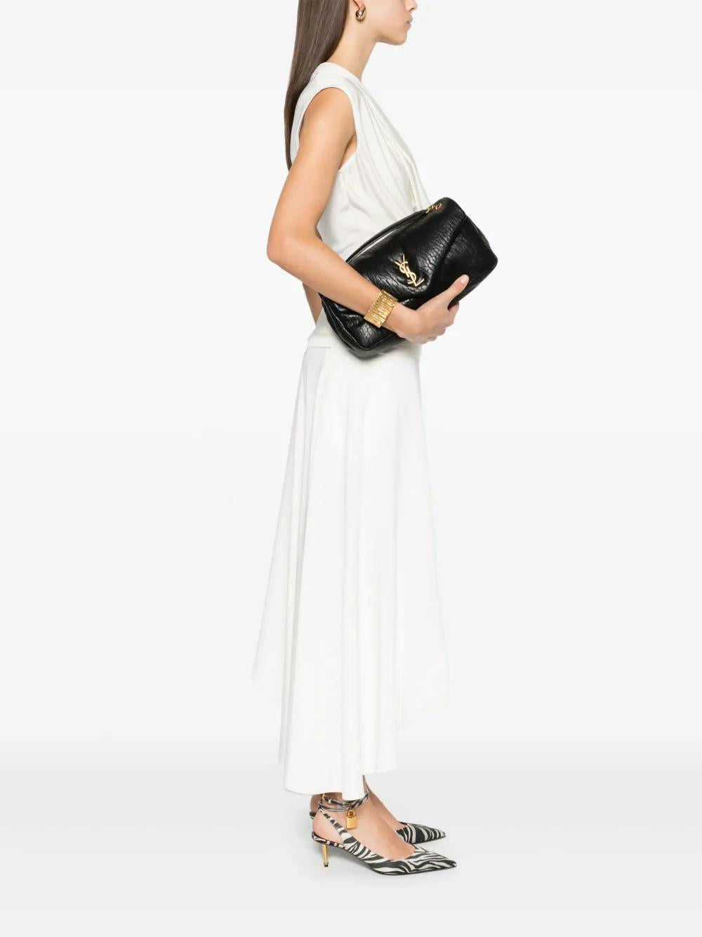 SAINT LAURENT Pouch Handbag Mini with Logo Detail