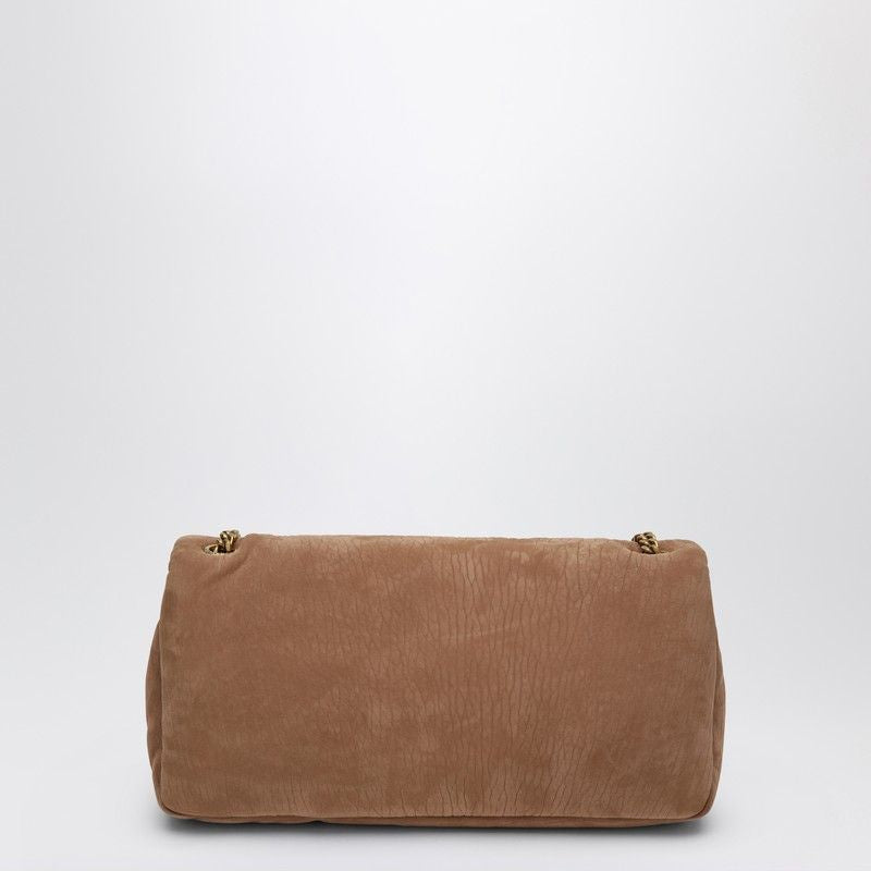 SAINT LAURENT Medium Caramel Calypso Leather Handbag