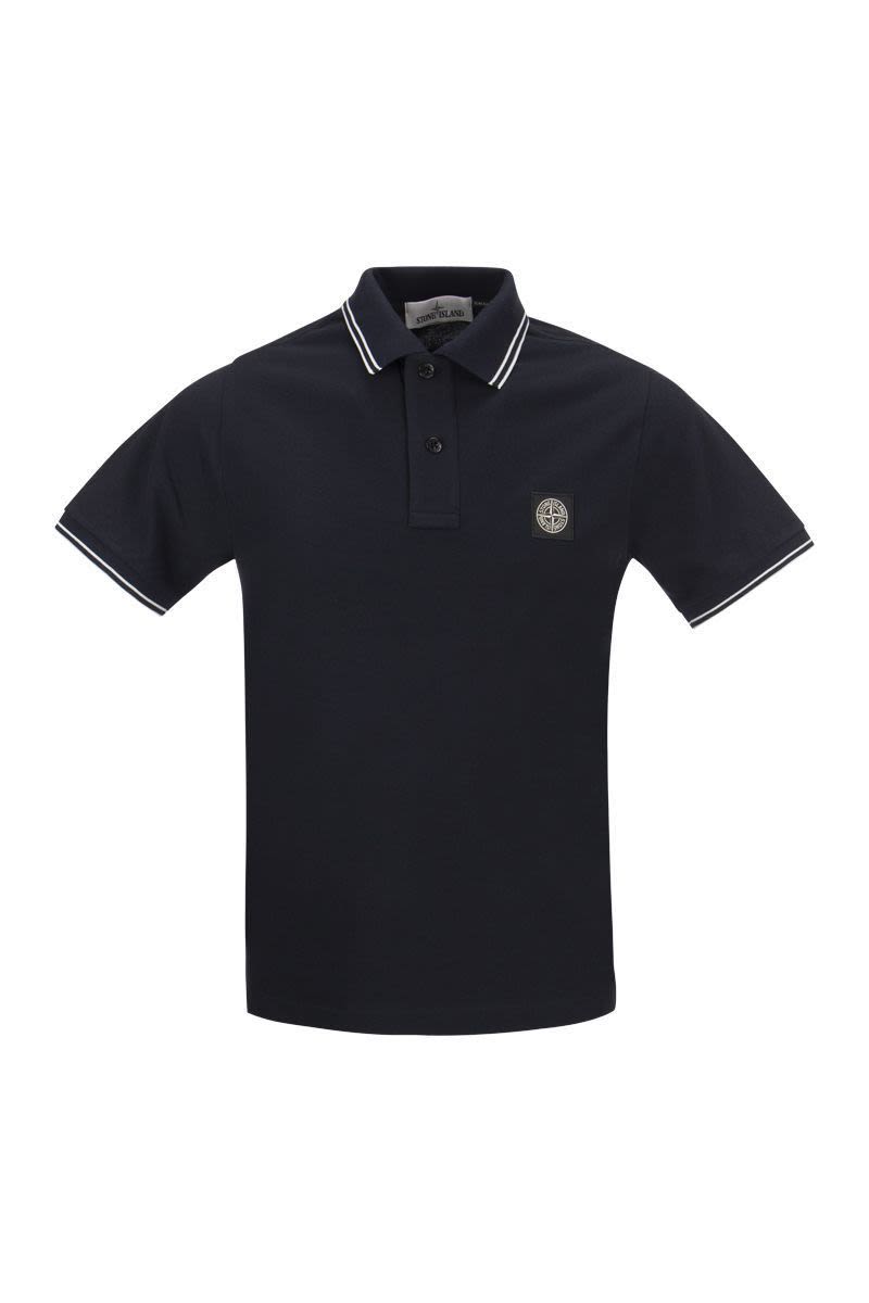 STONE ISLAND Slim Cotton Polo Shirt