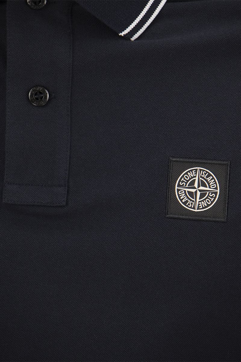 STONE ISLAND Slim Cotton Polo Shirt
