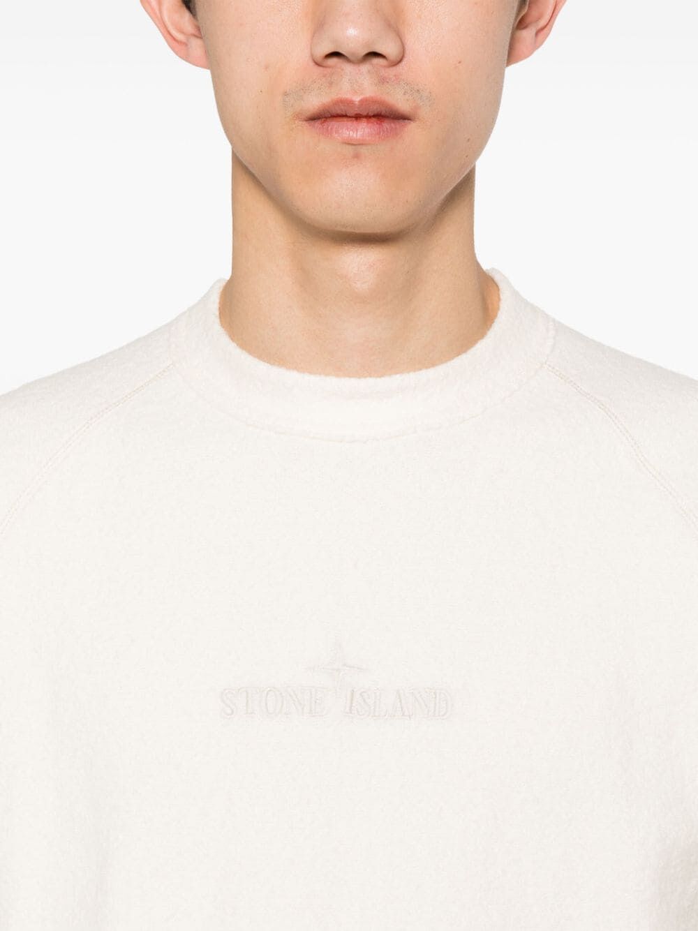 STONE ISLAND Men's 3/4 Sleeves Round Neck Sweater