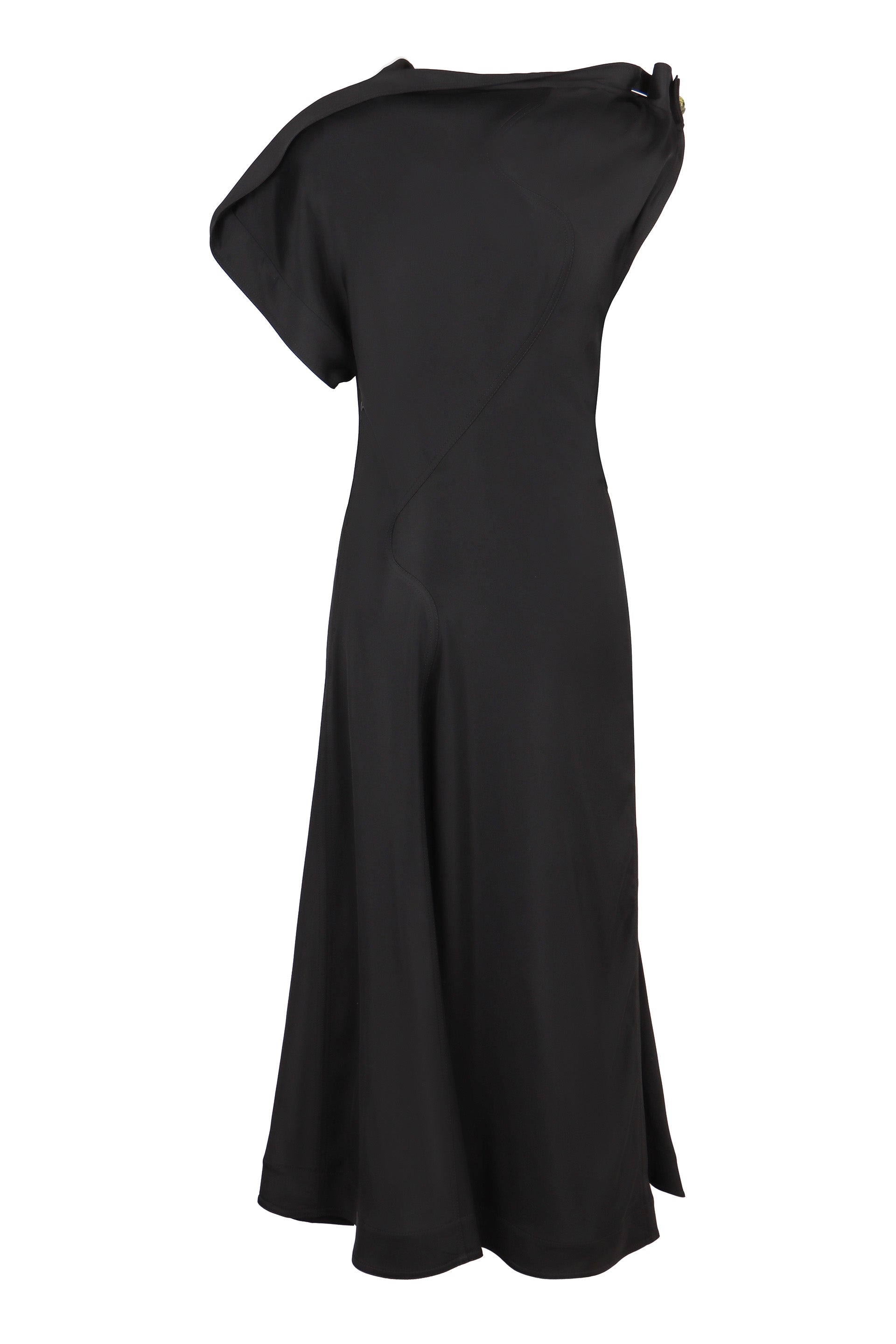 BOTTEGA VENETA Viscose Dress with Embellished Buttons - FW24 Collection