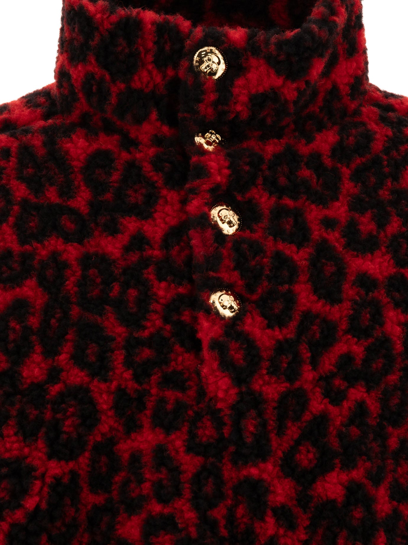 ALEXANDER MCQUEEN Leopard Print Fleece Jacket - Fall Winter 24/25