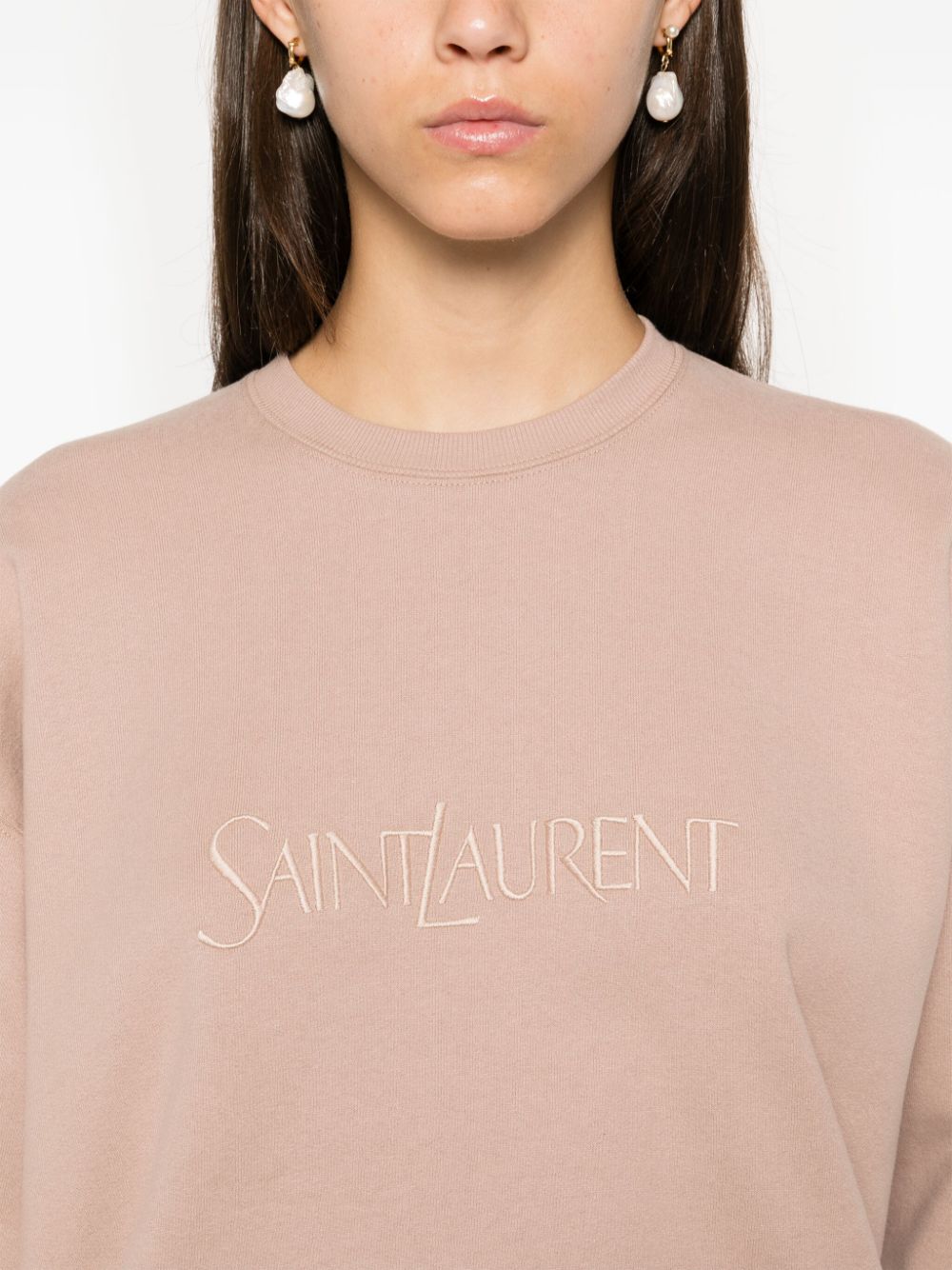 SAINT LAURENT Women's Cozy Cotton Sweatshirt