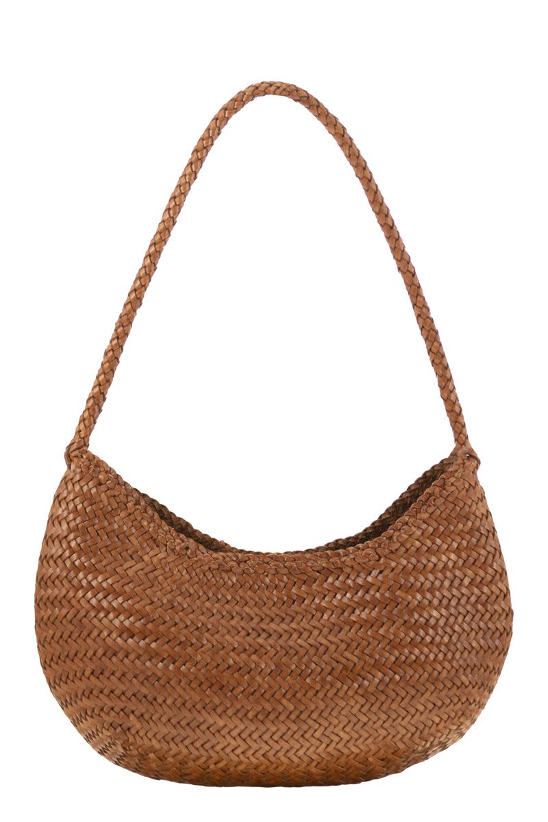 DRAGON Mini Woven Leather Handbag