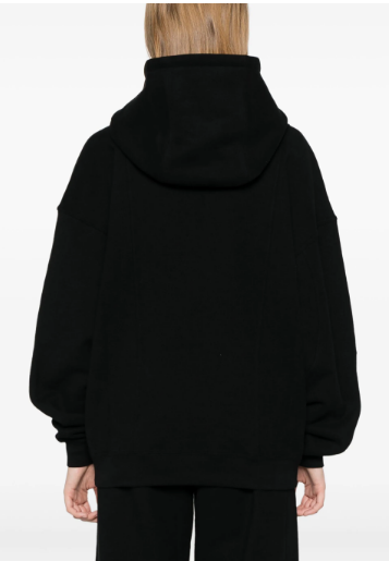 SAINT LAURENT Classic Hooded Sweater with Embroidered Logo