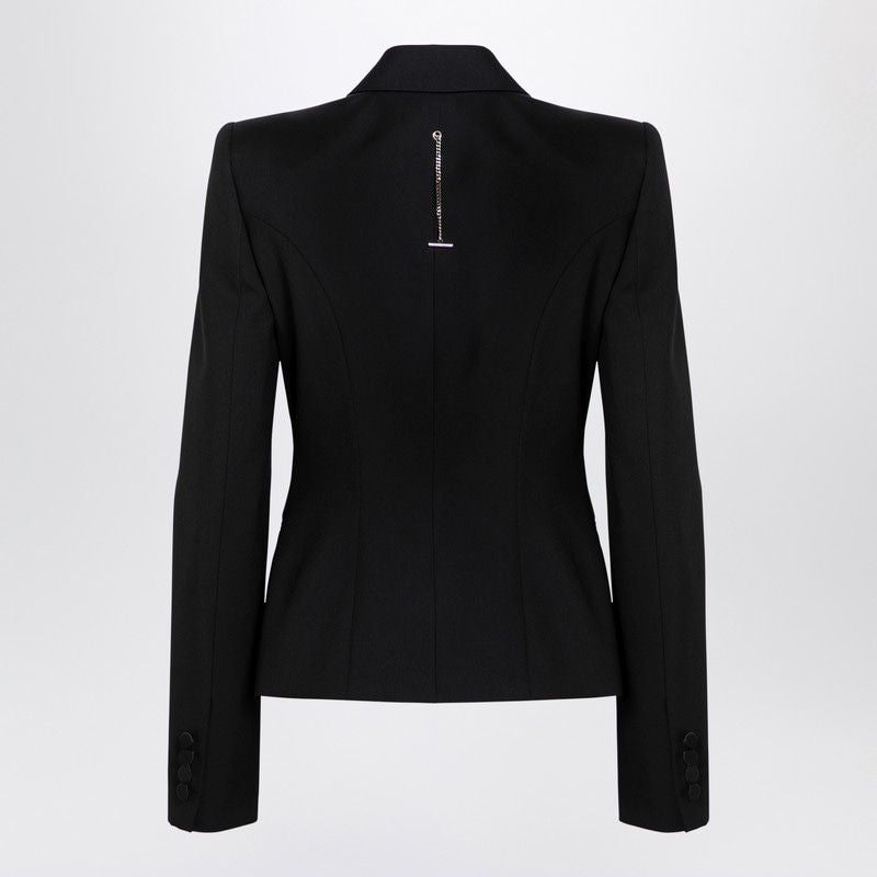 ALEXANDER MCQUEEN Elegant Single-Breasted Wool Jacket for Women