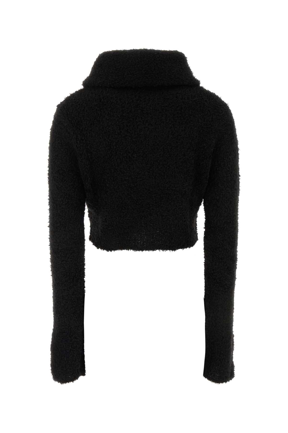 SAINT LAURENT Women's Mini Cropped Roll Neck Sweater