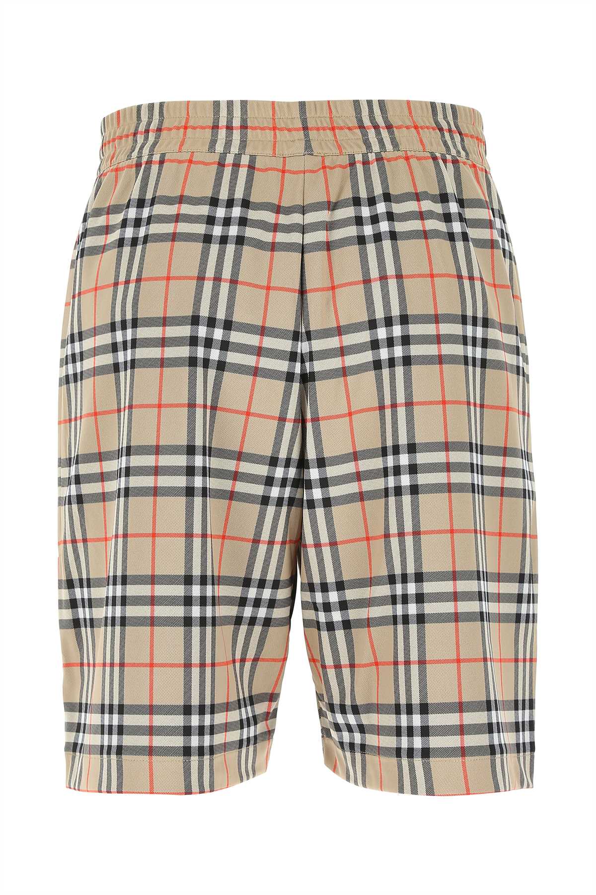 BURBERRY Embroidered Polyester Bermuda Shorts for Men