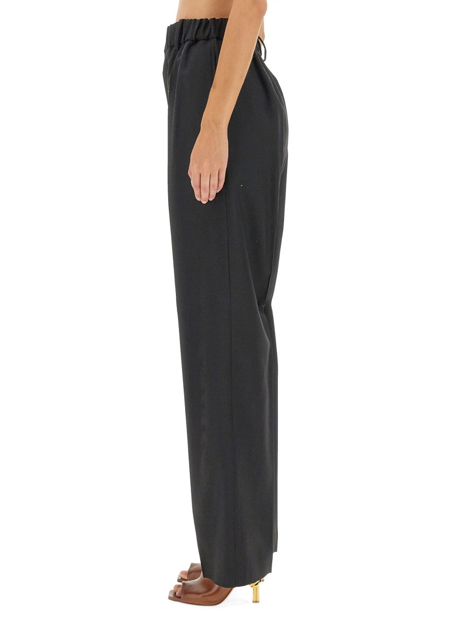 BOTTEGA VENETA Loose-Fitting Pants with Zipper and Button Closure