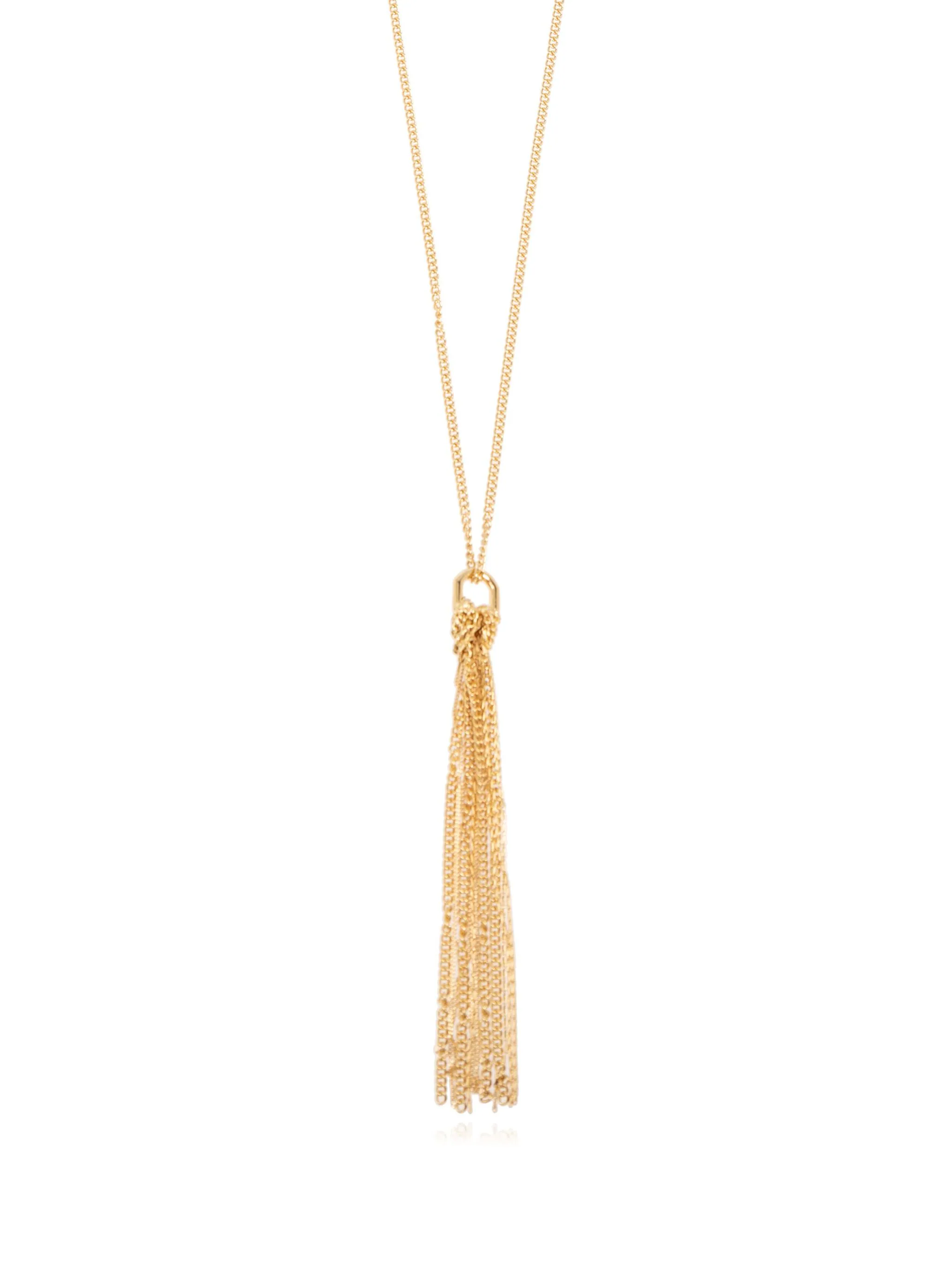 SAINT LAURENT Cassandra Tassel Necklace - 80+3 cm