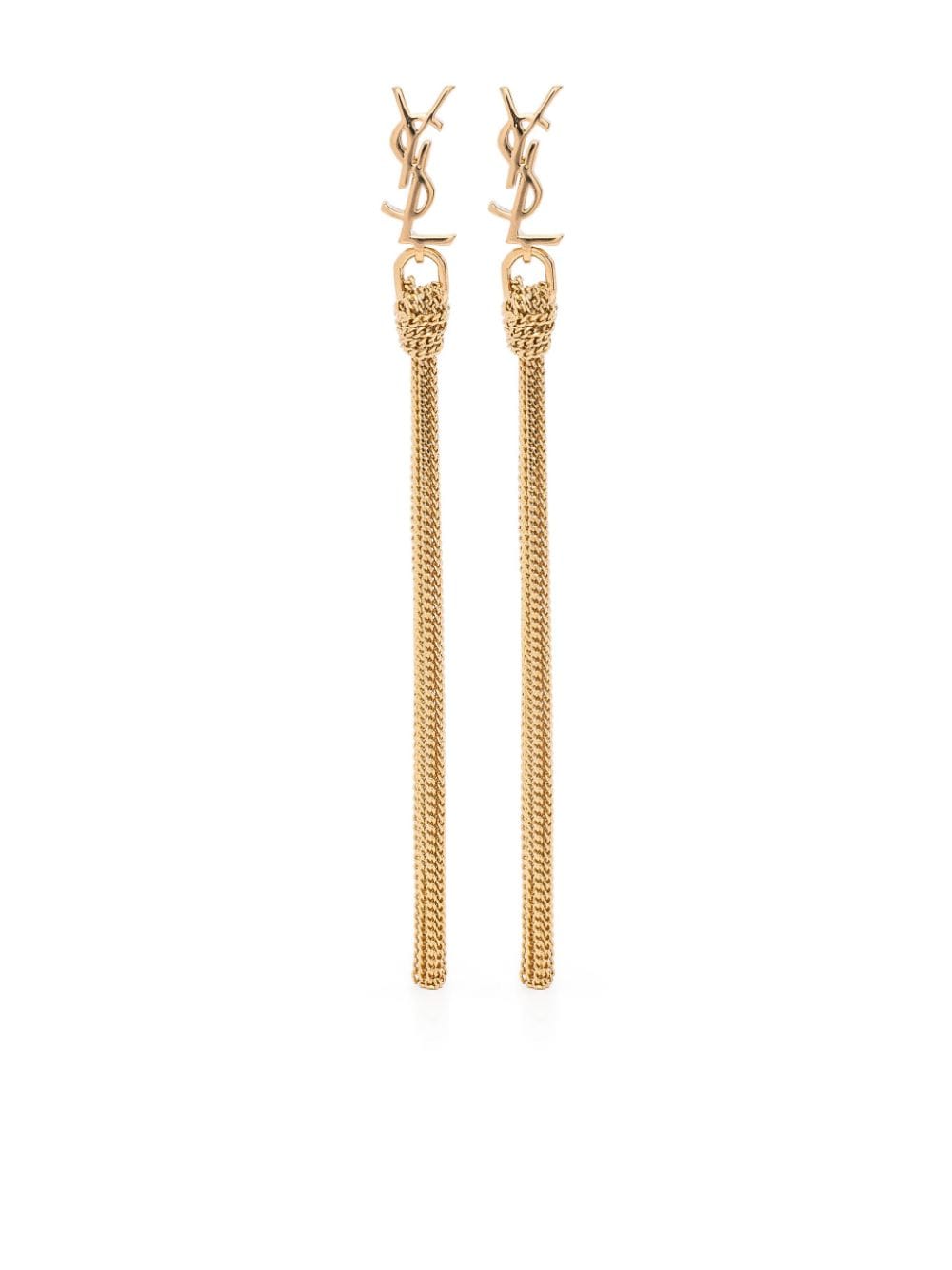 SAINT LAURENT Stylish Gold Plated Brass Earrings for Women