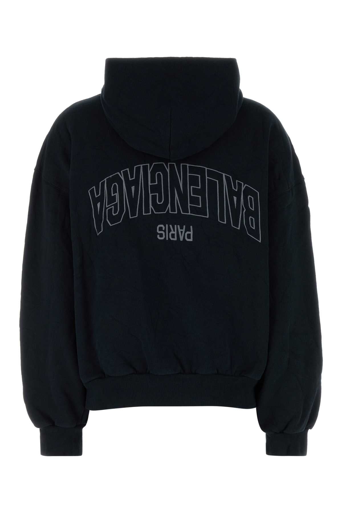 BALENCIAGA Flipped Zip Pullover Sweatshirt