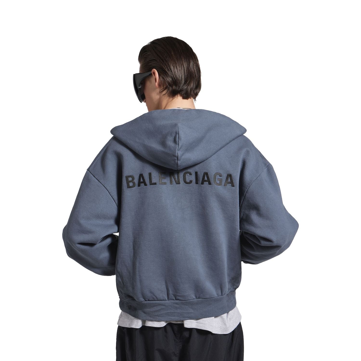 BALENCIAGA Men's Zip-Up Hoodie