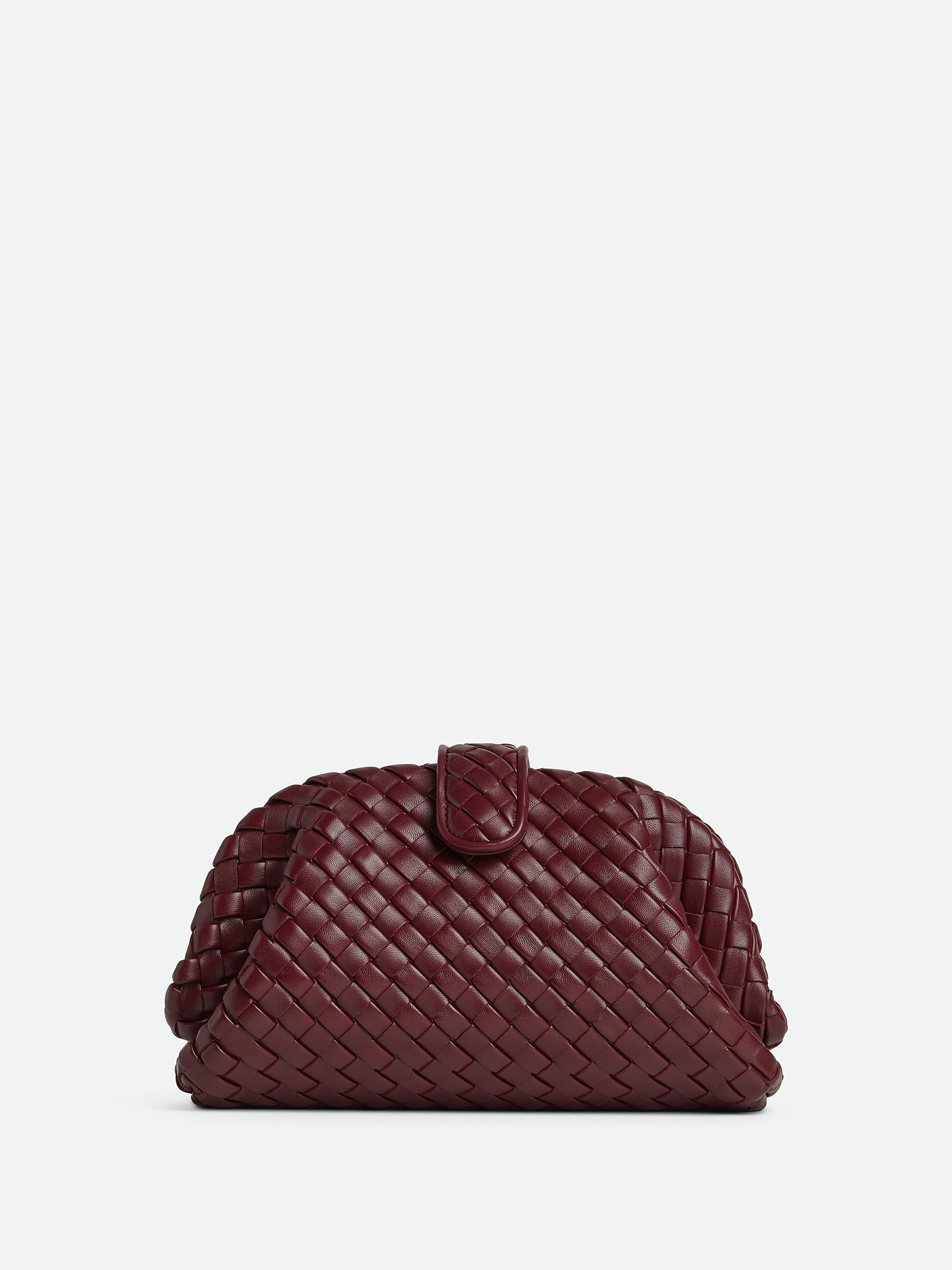 BOTTEGA VENETA Mini Clutch with Braided Metal Chain - 16cm x 25cm x 9cm