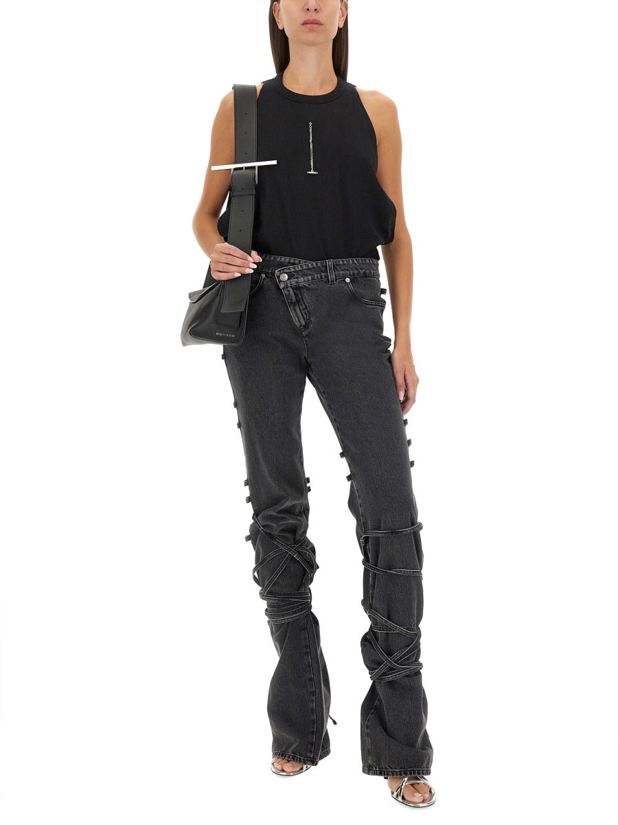 ALEXANDER MCQUEEN Ribbed Tank Top - Regular Fit Size 40