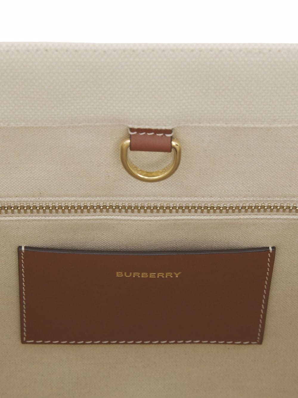BURBERRY Pocket Detail Mini Tote Handbag