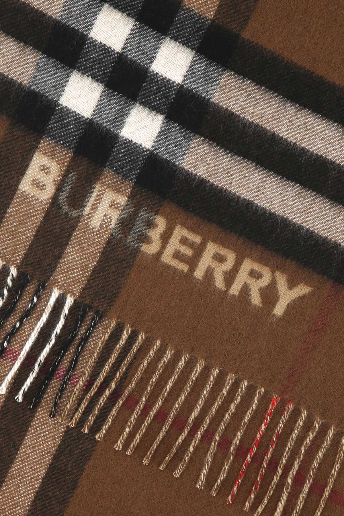 BURBERRY Embroidered Cashmere Scarf