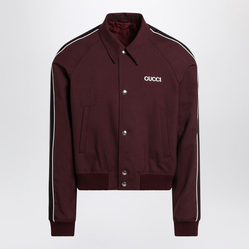 GUCCI Wool Blend Bomber Jacket for Men