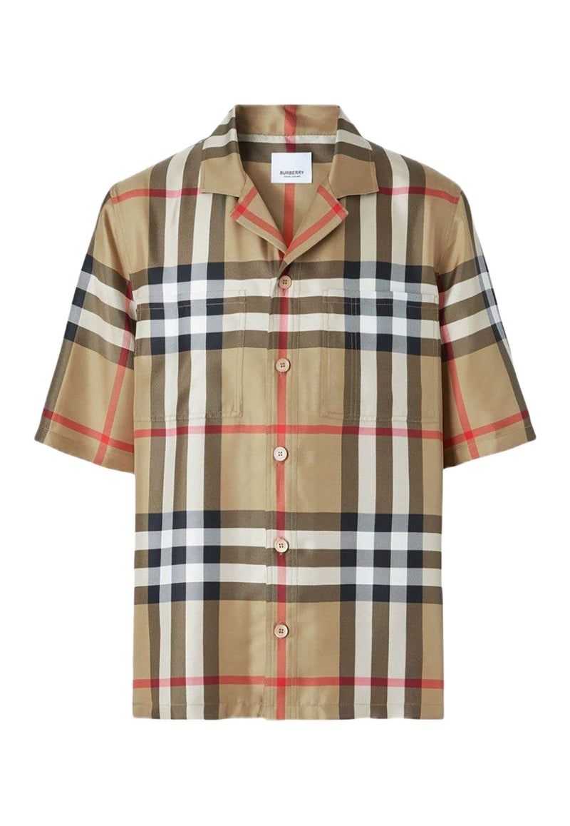 BURBERRY Classic Short Sleeve Silk Shirt