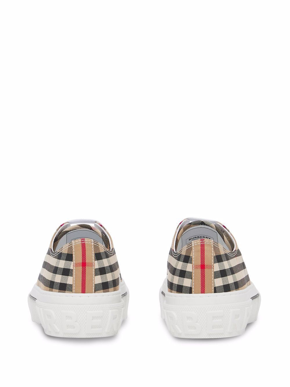 BURBERRY Check Motif Low-Top Sneakers for Women