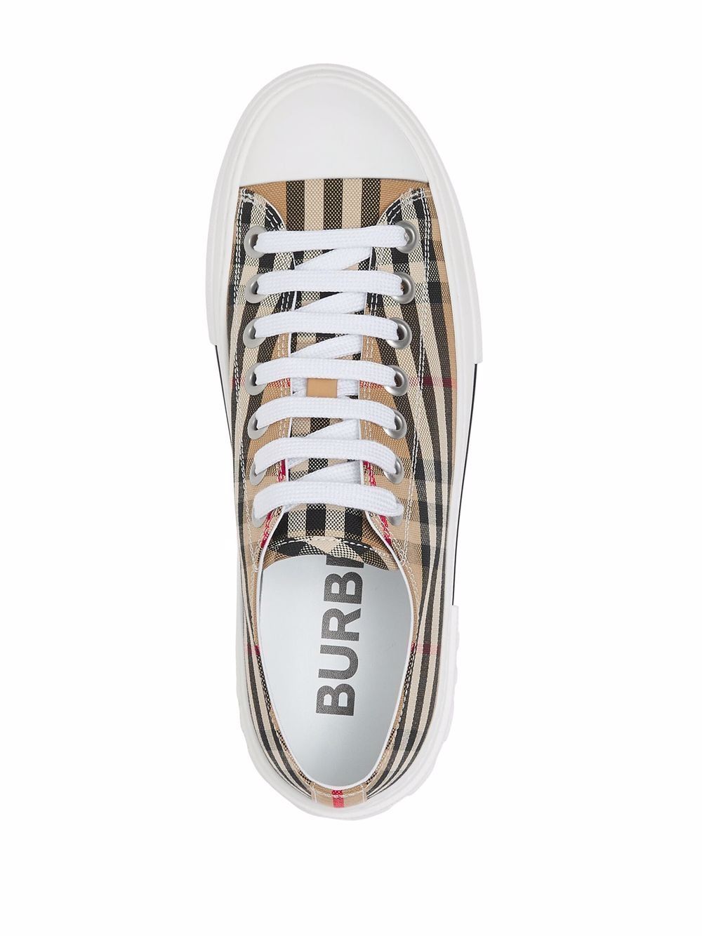 BURBERRY Check Motif Low-Top Sneakers for Women