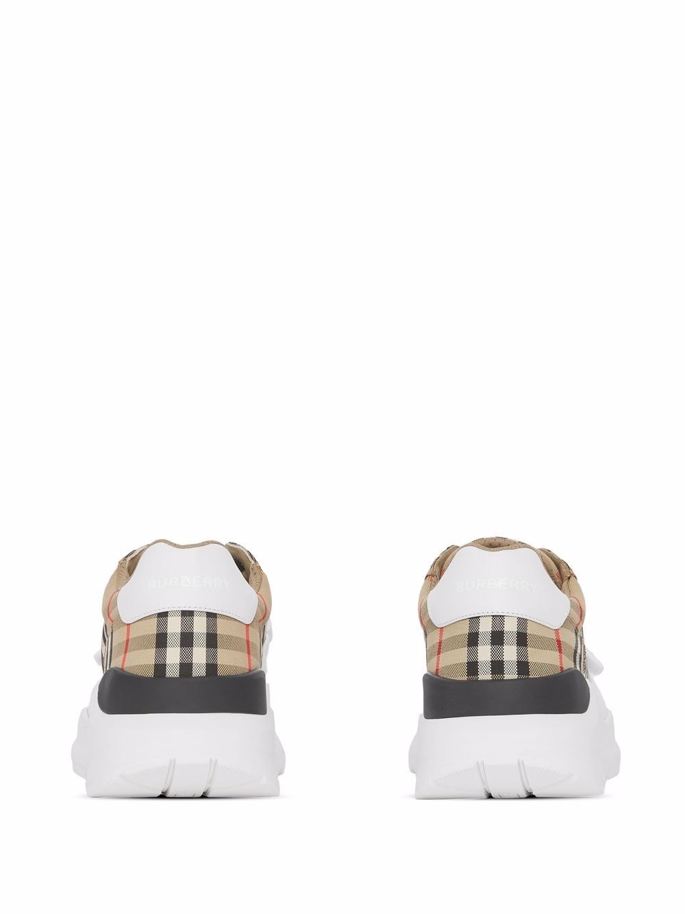 BURBERRY New Regis Vintage Check-Pattern Touch-Strap Sneakers