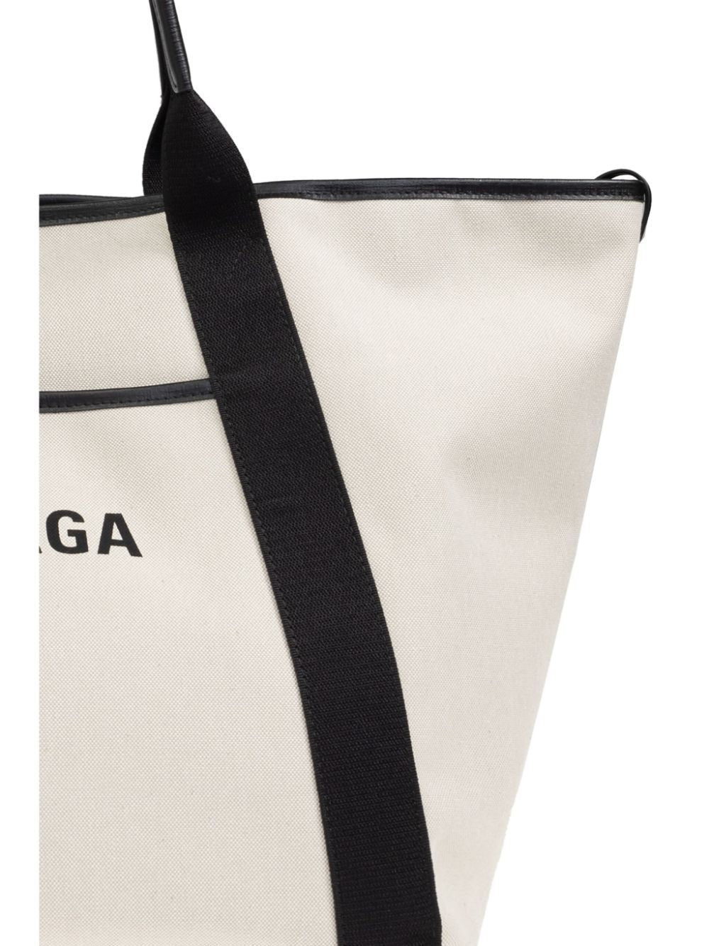 BALENCIAGA Large Canvas Shopping Tote Handbag