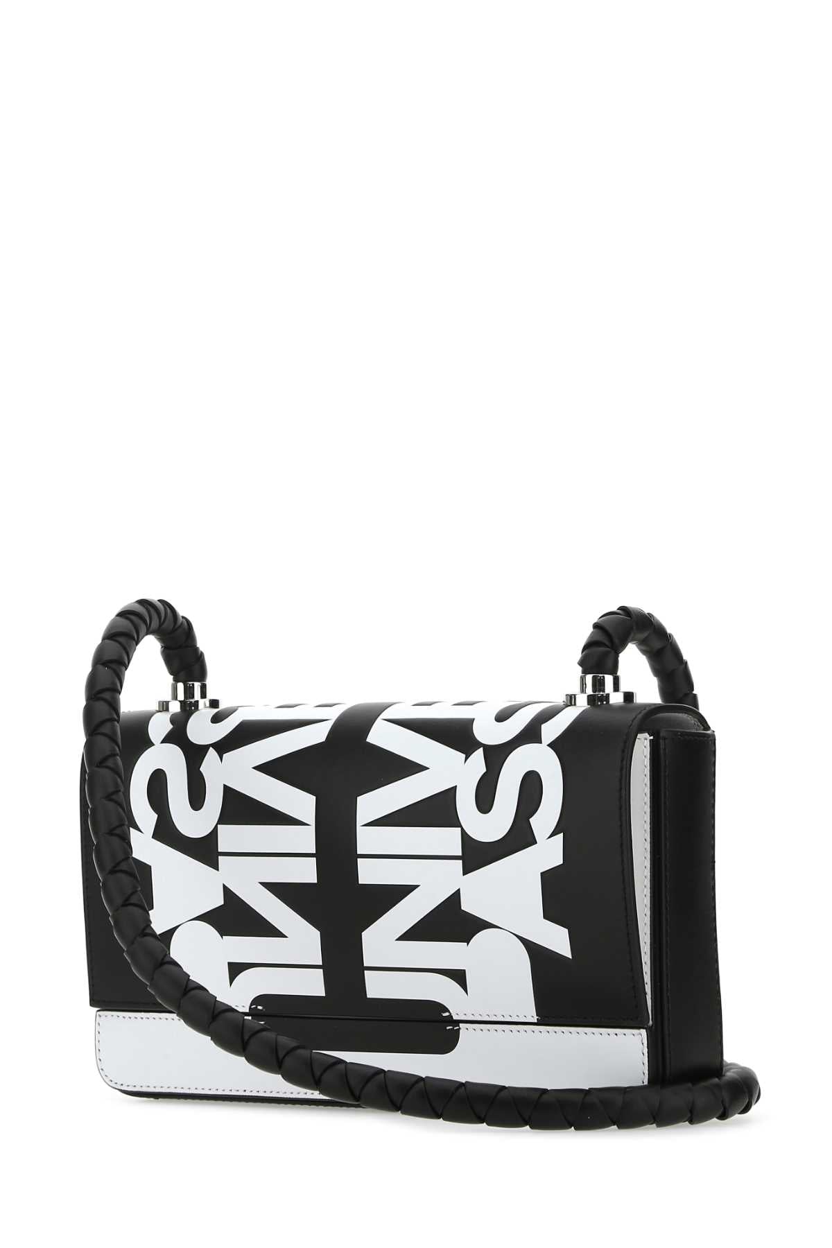 BURBERRY Two-Tone Leather Crossbody Handbag